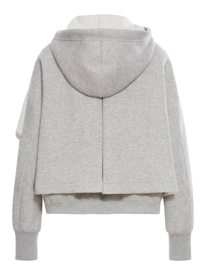 HOODIE WITH NYLON INSERTS