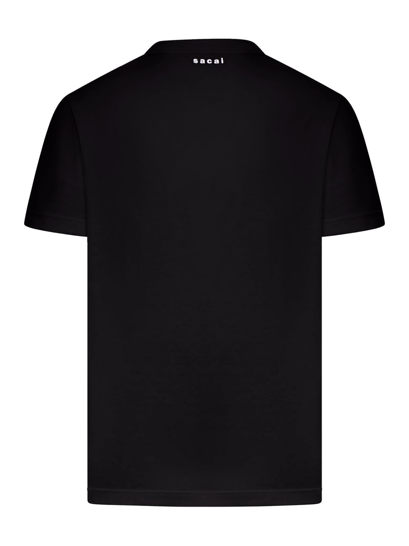 COTTON T-SHIRT WITH SIDE ZIPPERS