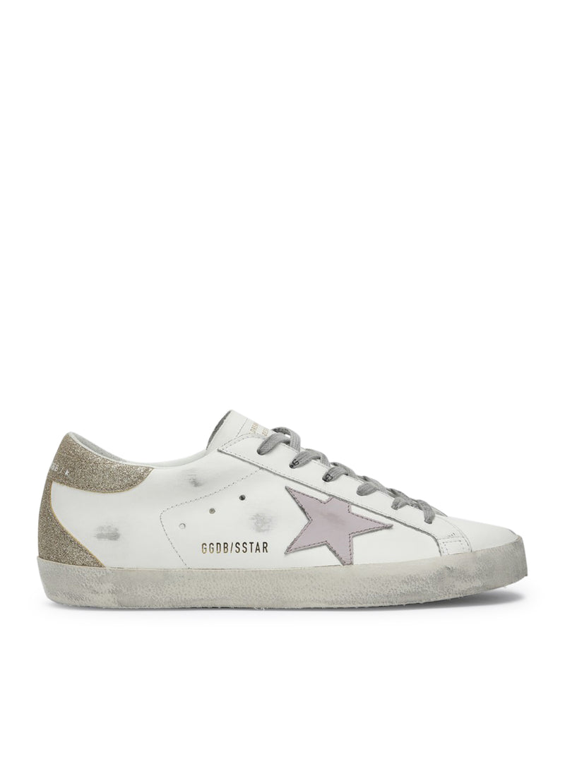 SUPERSTAR SNEAKERS IN NAPPA AND GLITTER
