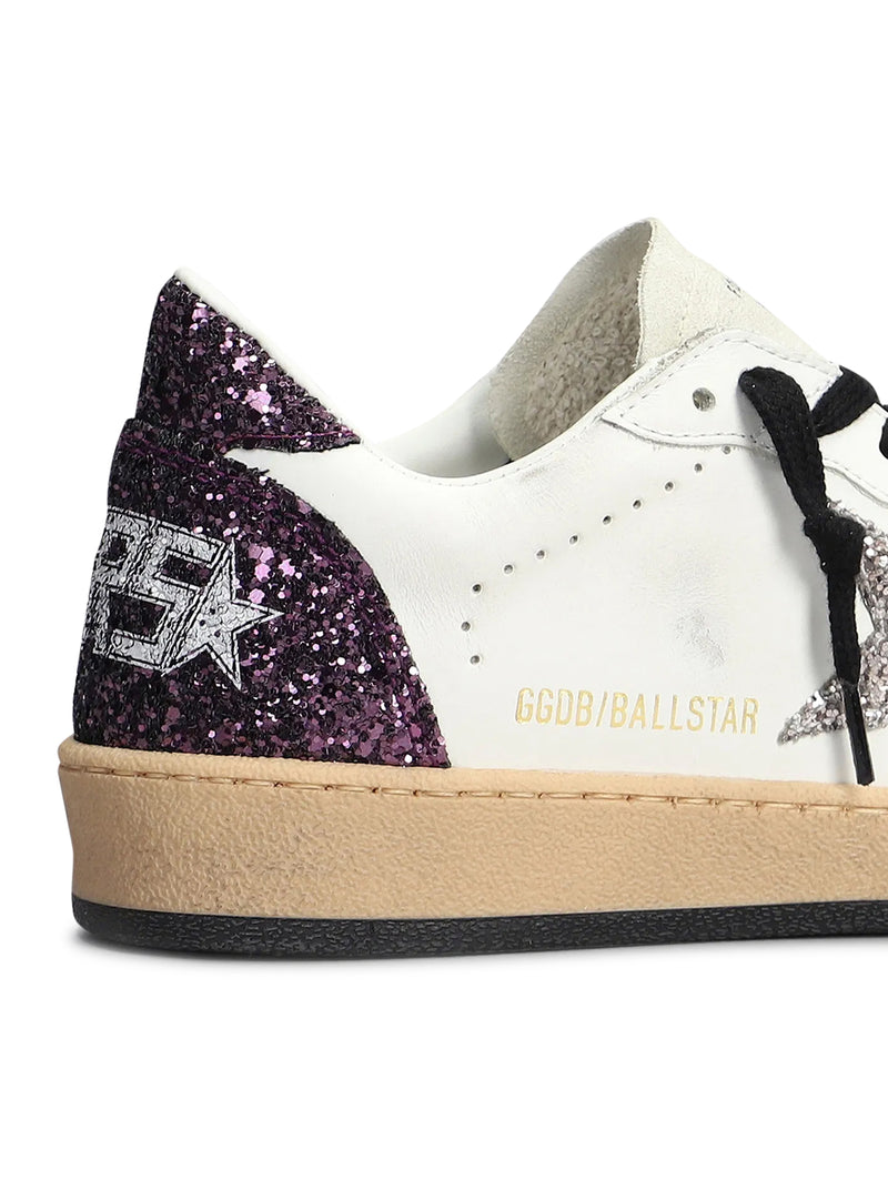 BALL-STAR SNEAKERS IN NAPPA AND GLITTER