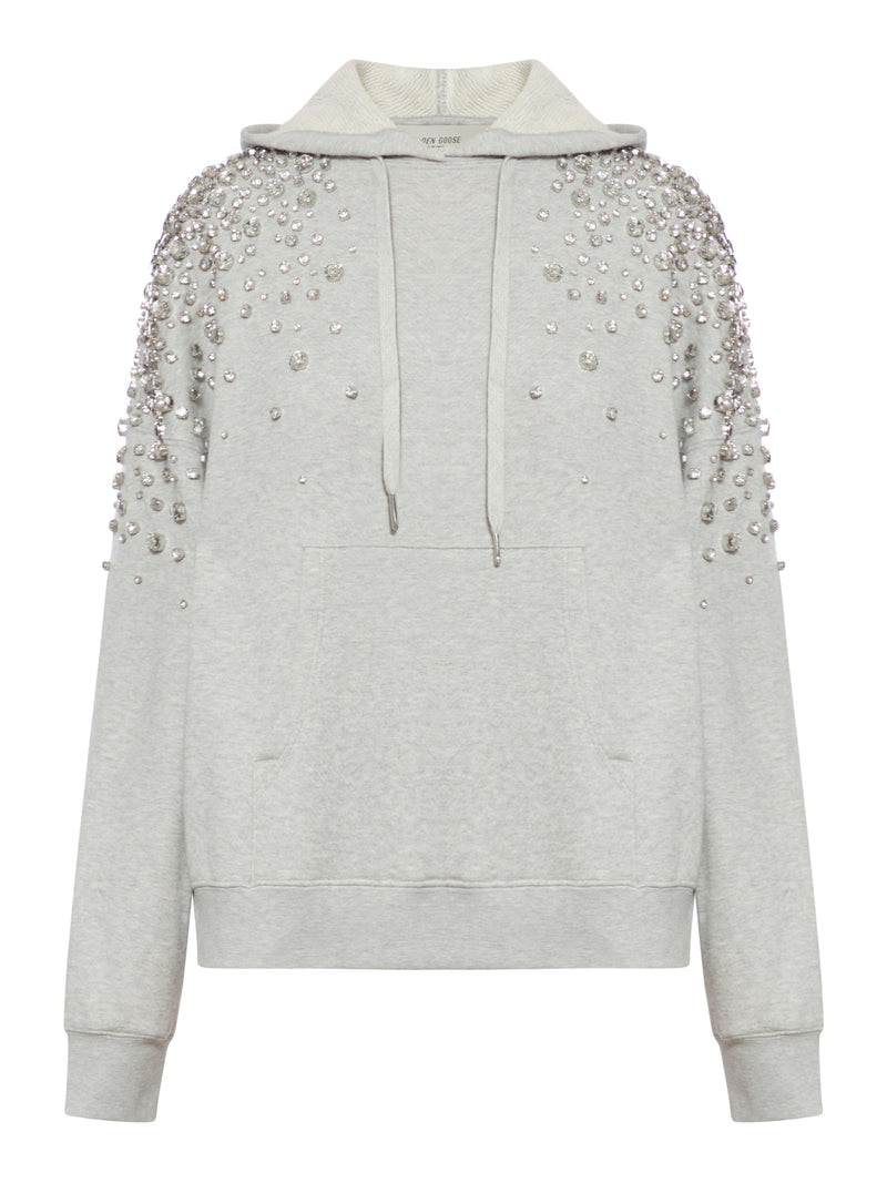 SWEATSHIRT WITH CRYSTALS