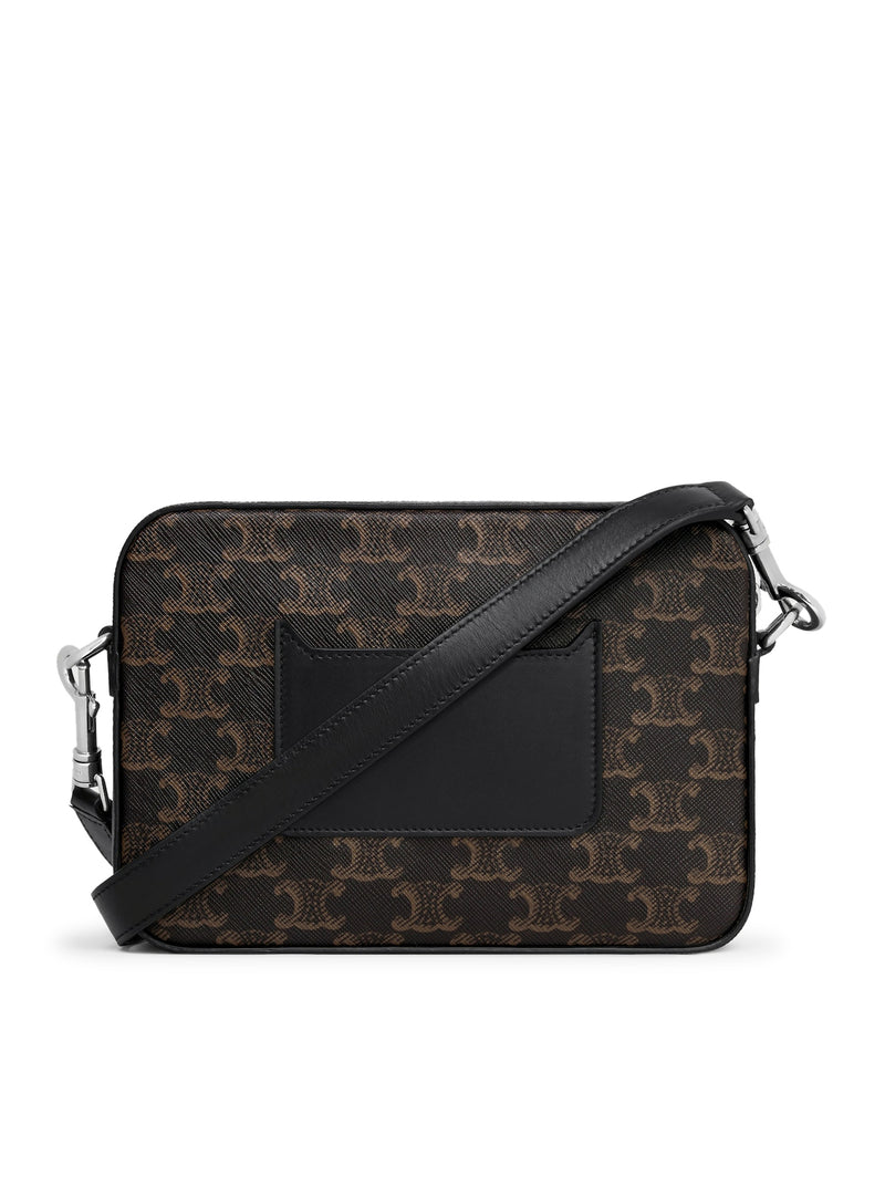 SMALL MESSENGER IN TRIOMPHE CANVAS AND CALFSKIN