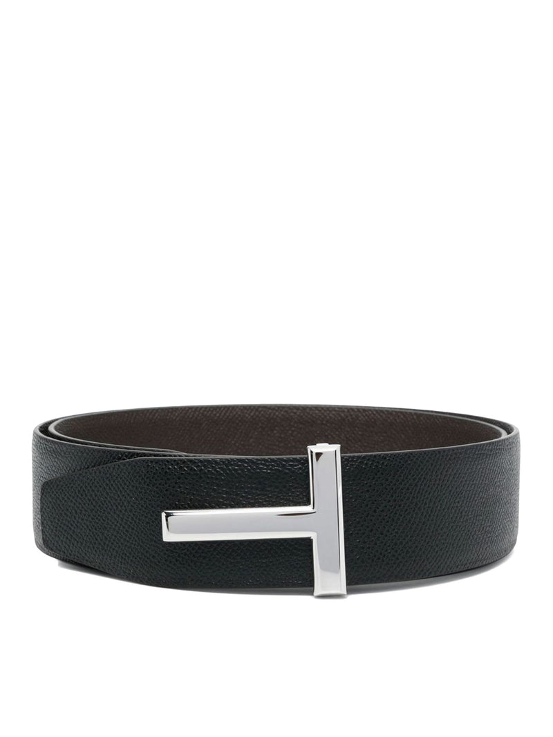 T LOGO BUCKLE BELT