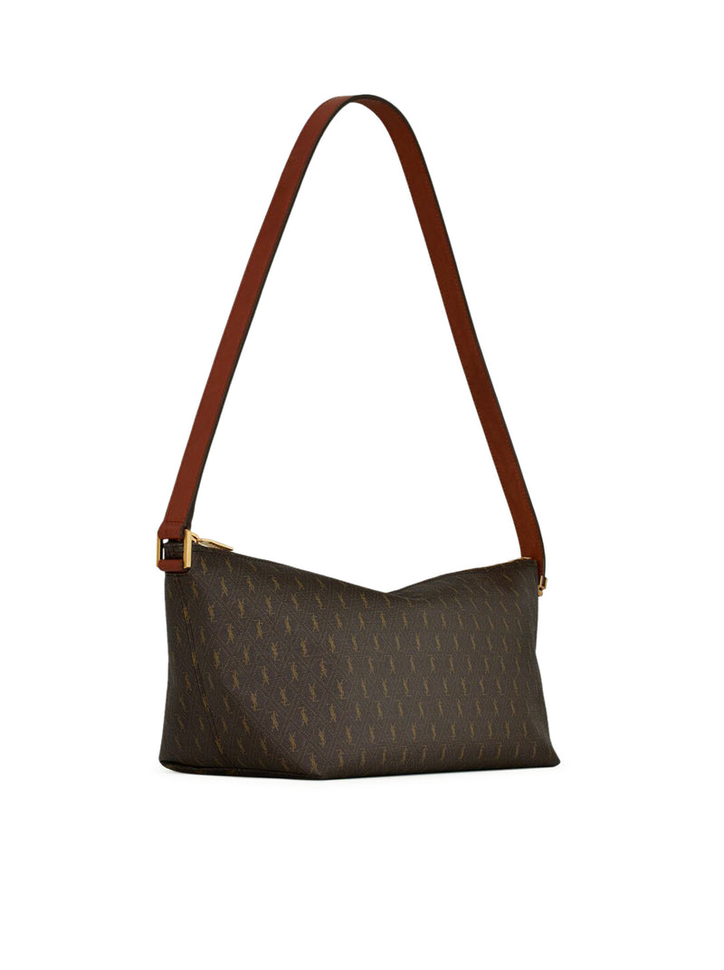 LE MONOGRAMME SHOULDER BAG IN MONOGRAM CANVAS AND SMOOTH LEATHER