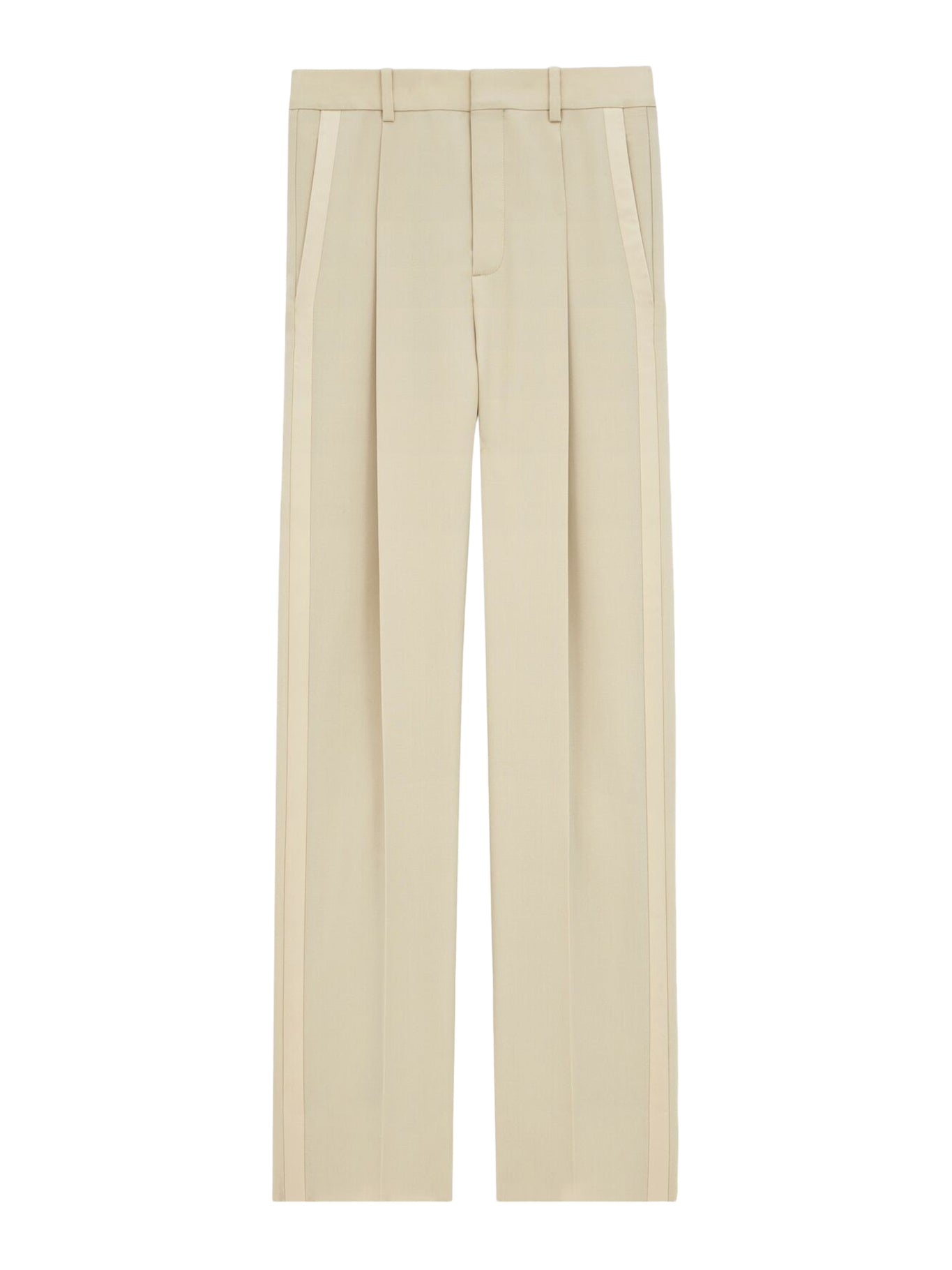 HIGH WAISTED LIGHT WOOL TROUSERS