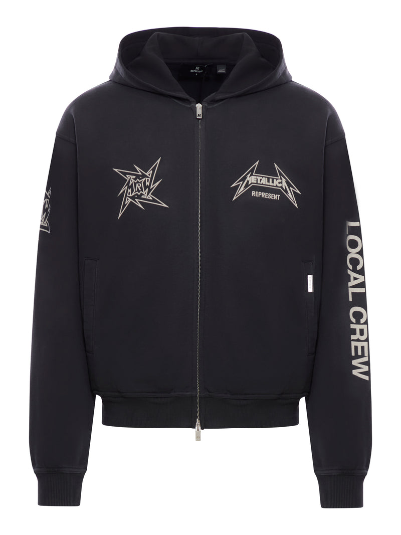 METALLICA 40 YEAR ANNIVERSARY ZIP-THRU HOODIE