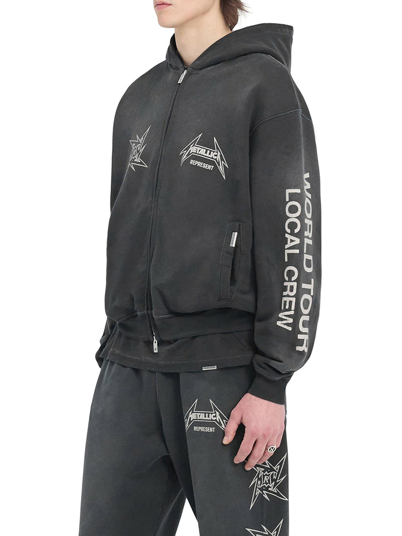 METALLICA 40 YEAR ANNIVERSARY ZIP-THRU HOODIE