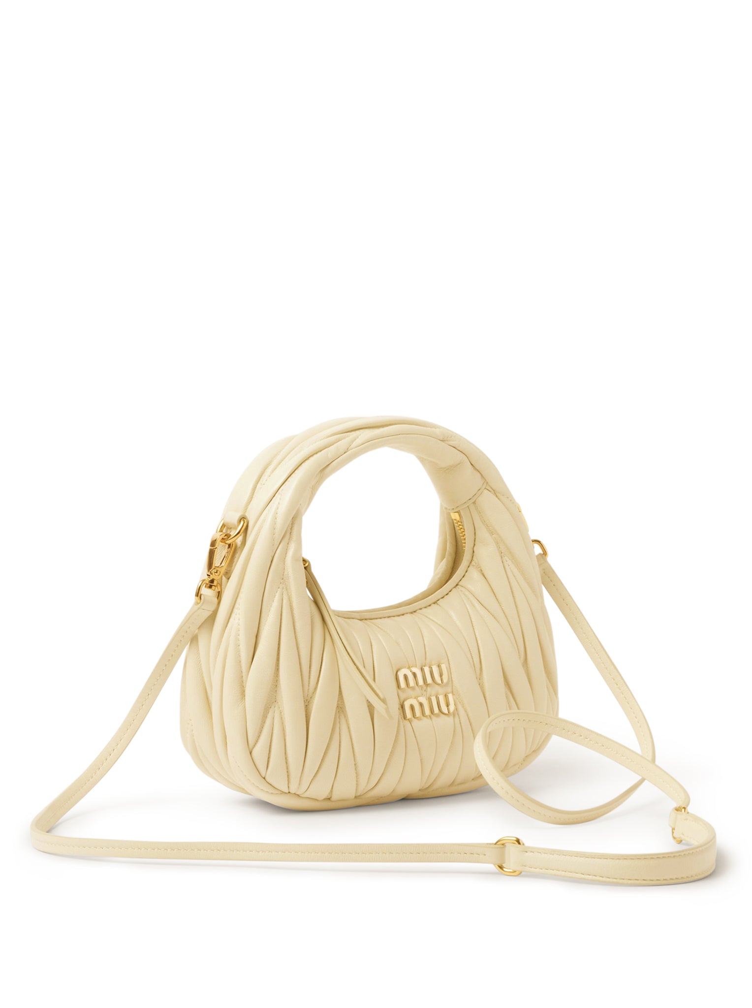 WANDER MINI HOBO BAG IN QUILTED NAPPA