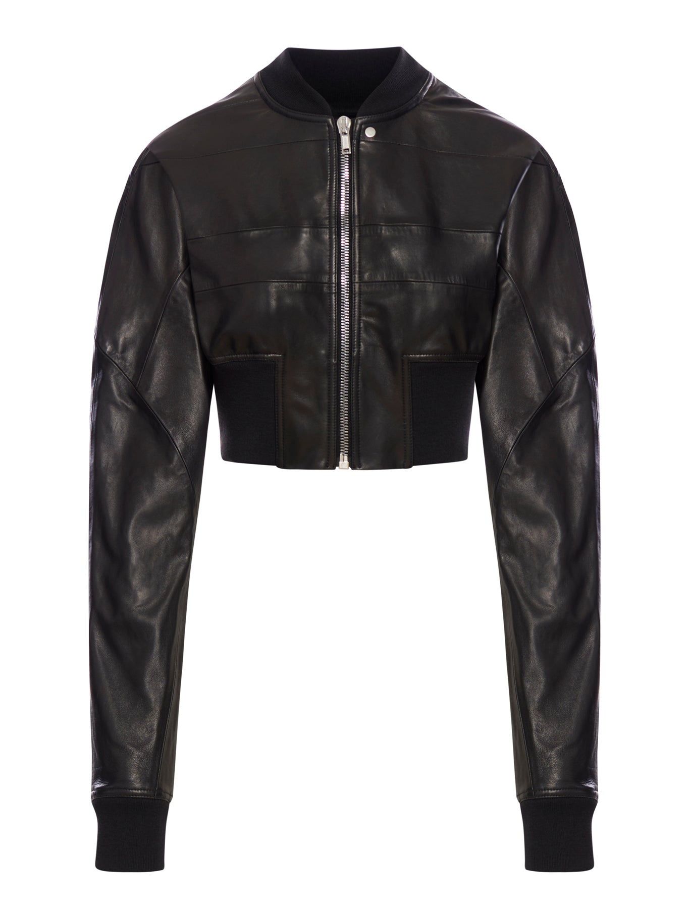 LAMBSKIN CROP BOMBER