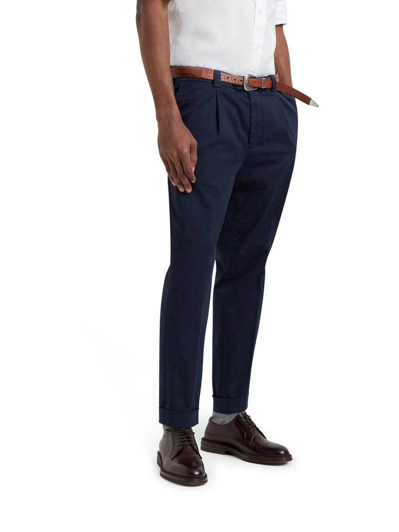COTTON BLEND CHINO PANTS
