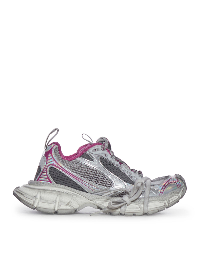 WOMEN`S 3XL SNEAKERS IN GREY/FUCHSIA/WHITE