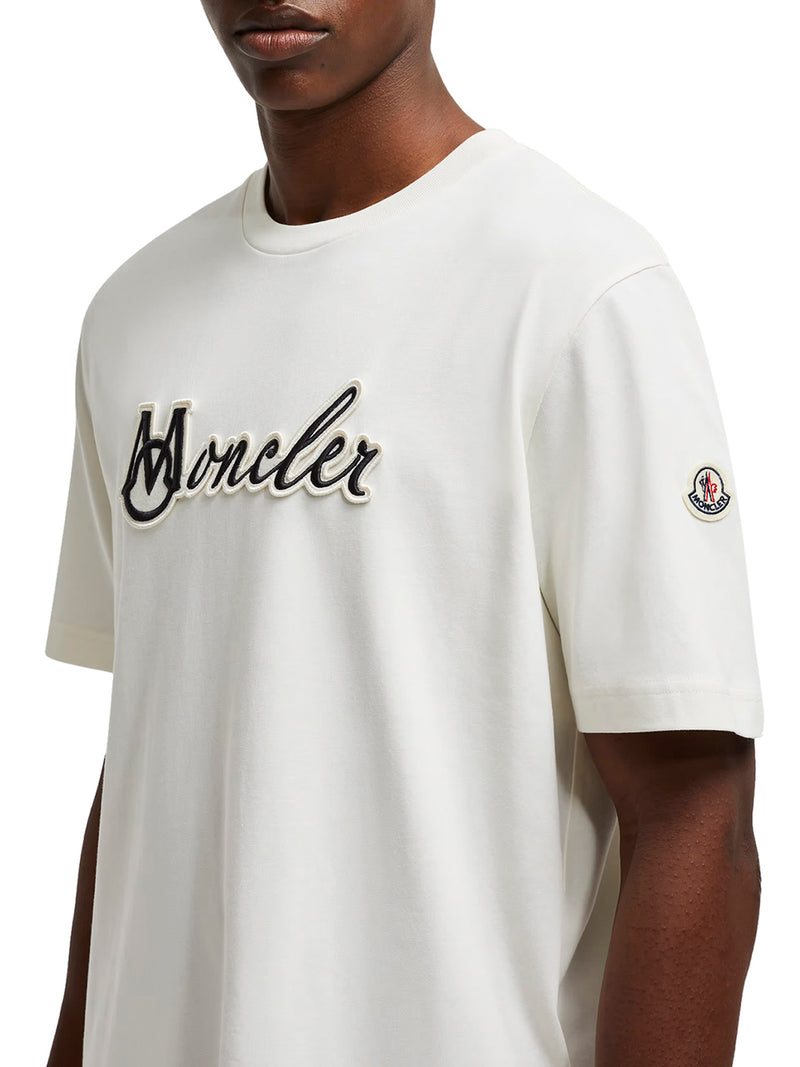 EMBROIDERED VARSITY LOGO COTTON T-SHIRT