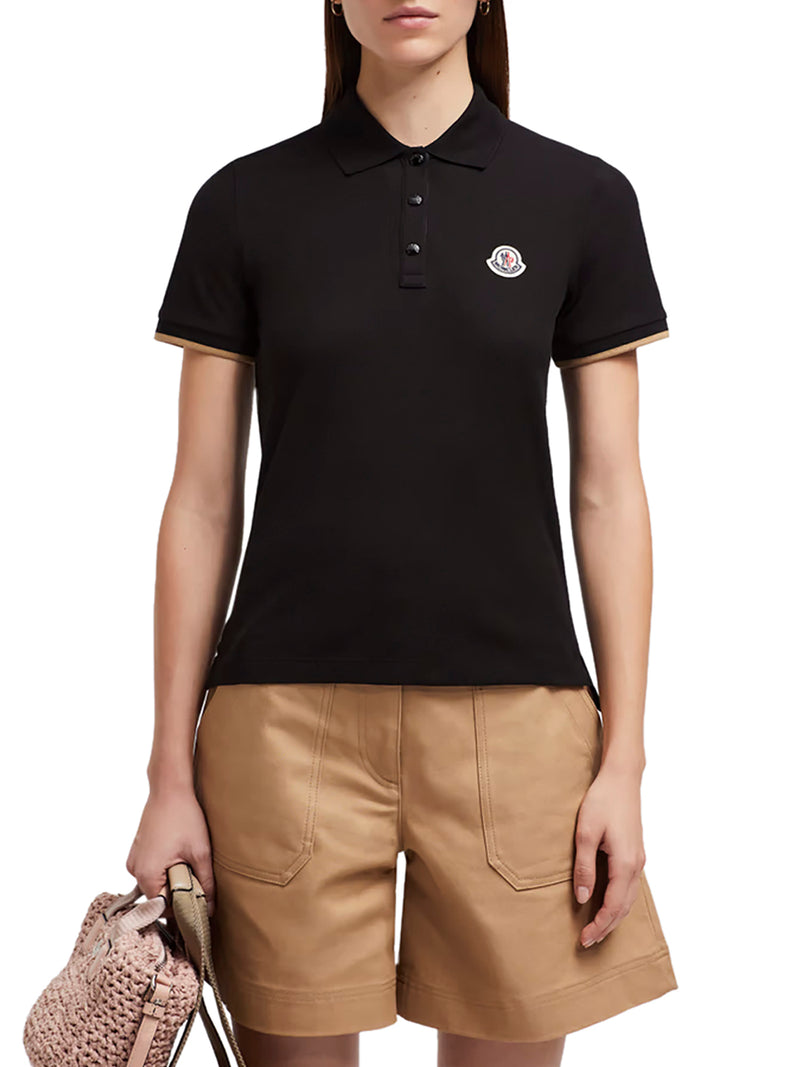 LOGO PATCH COTTON PIQUET POLO SHIRT