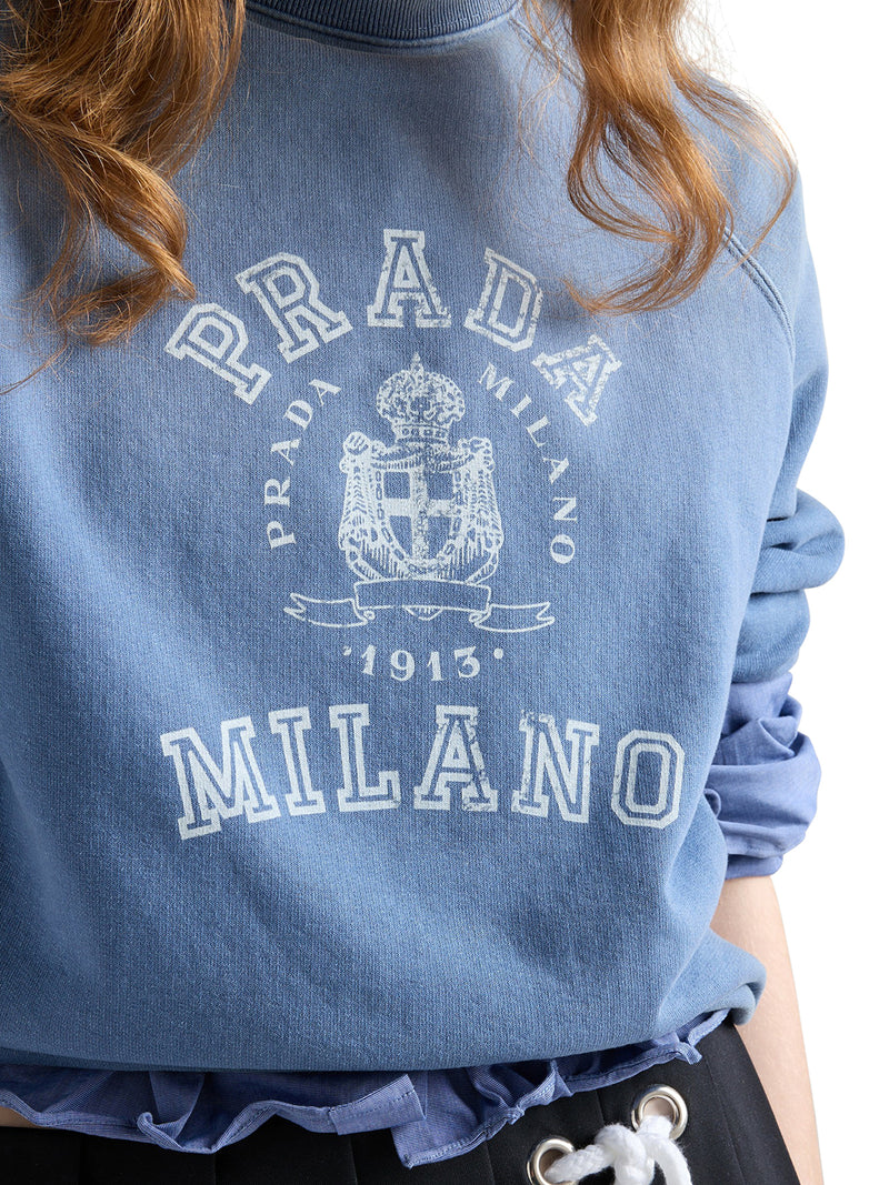 PRINTED COTTON SWEATSHIRT