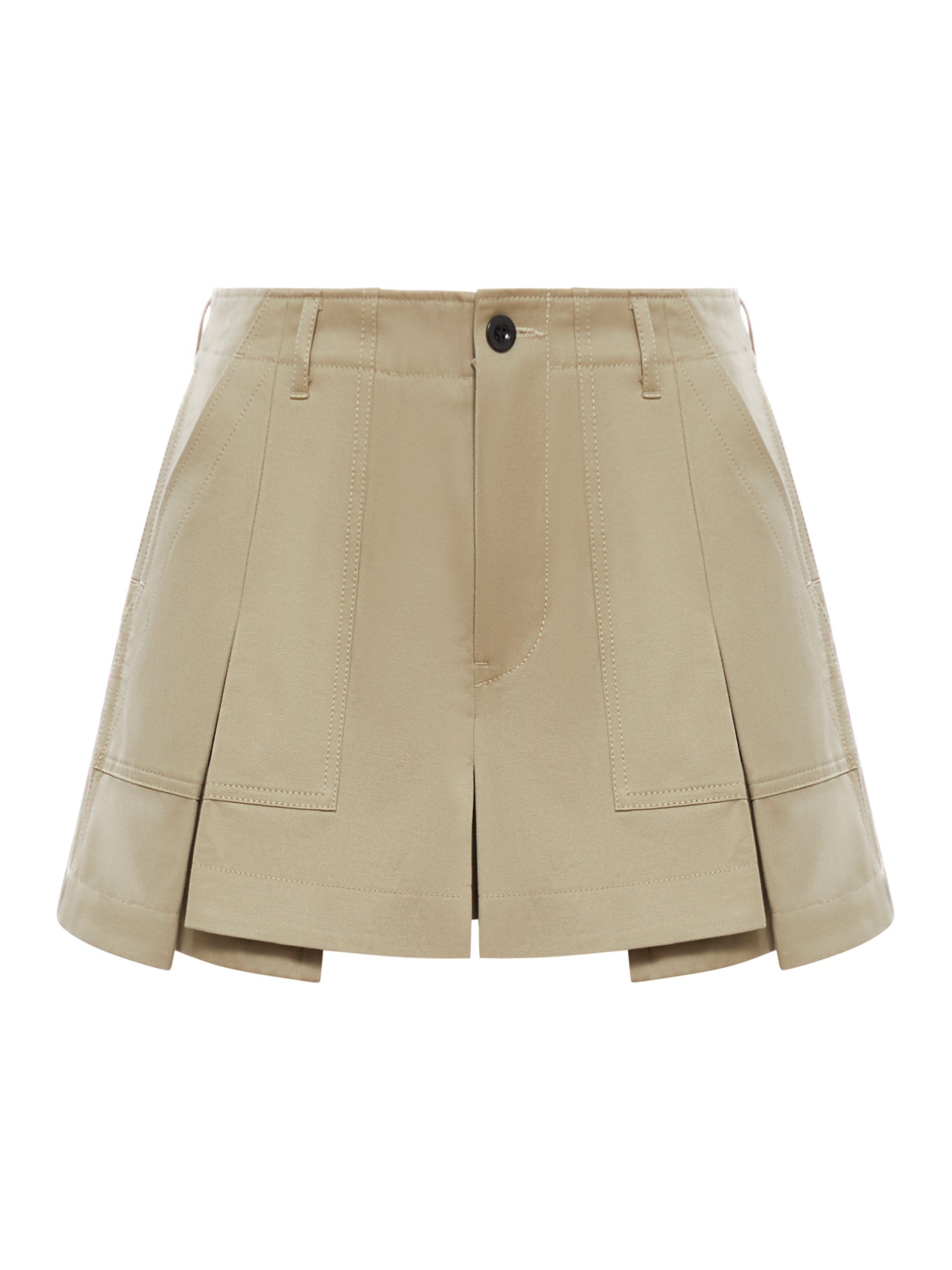 COTTON POPLIN SHORTS