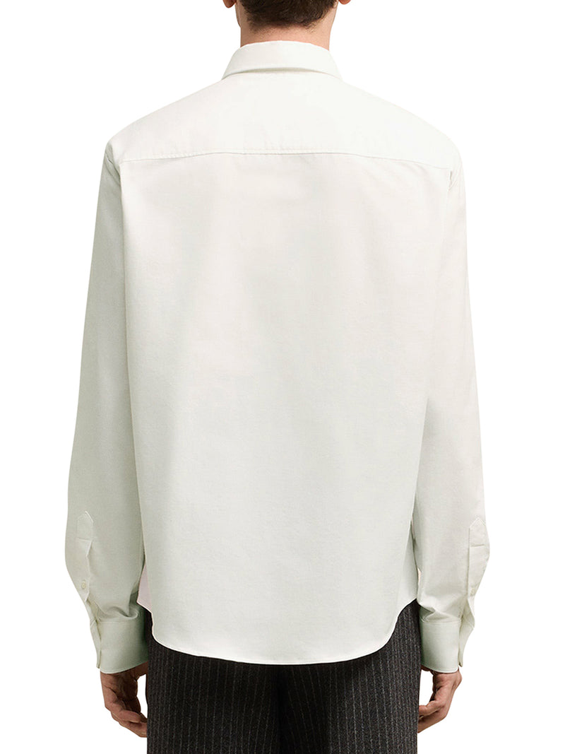 WHITE COTTON BUTTON-DOWN AMI DE COEUR SHIRT
