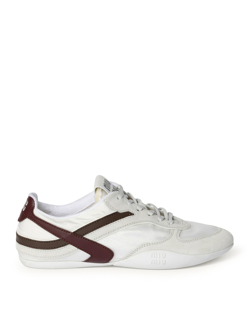 GYMNASIUM SNEAKERS IN TECHNICAL FABRIC AND SUEDE