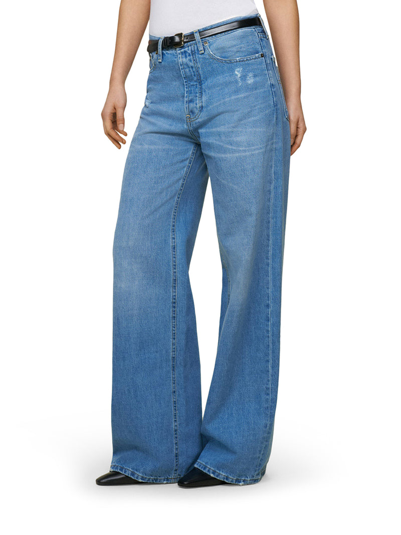 SKATER LOOSE WIDE LEG JEANS