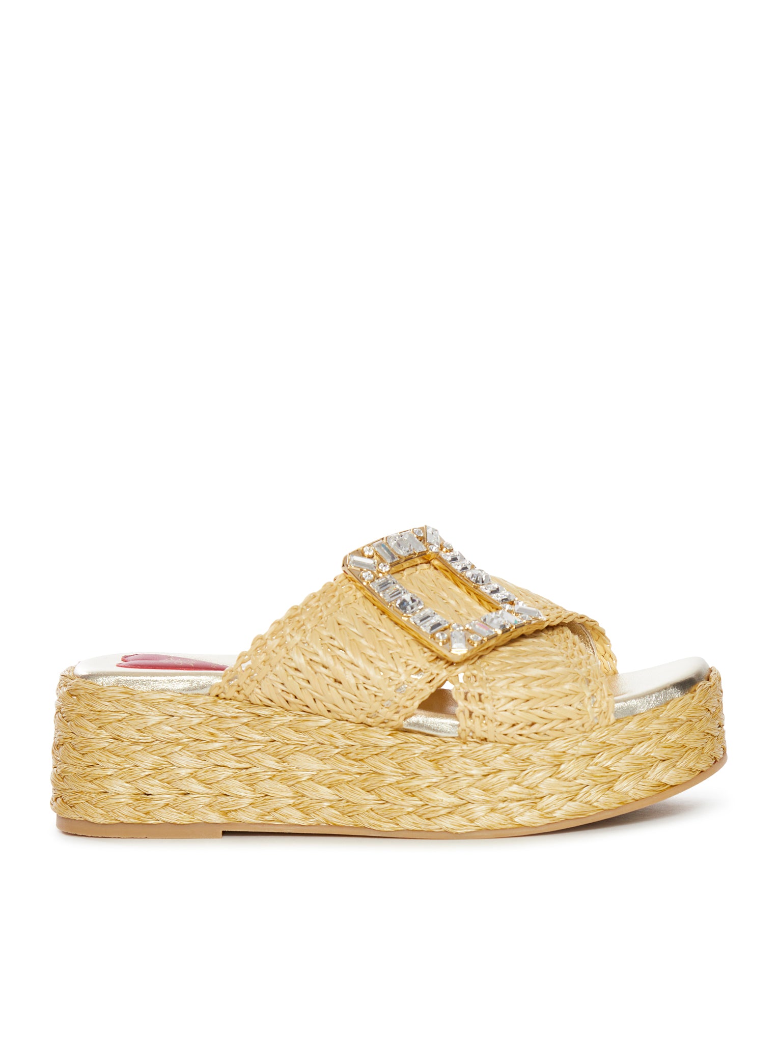 SUMMER STRASS RAFIA MULE