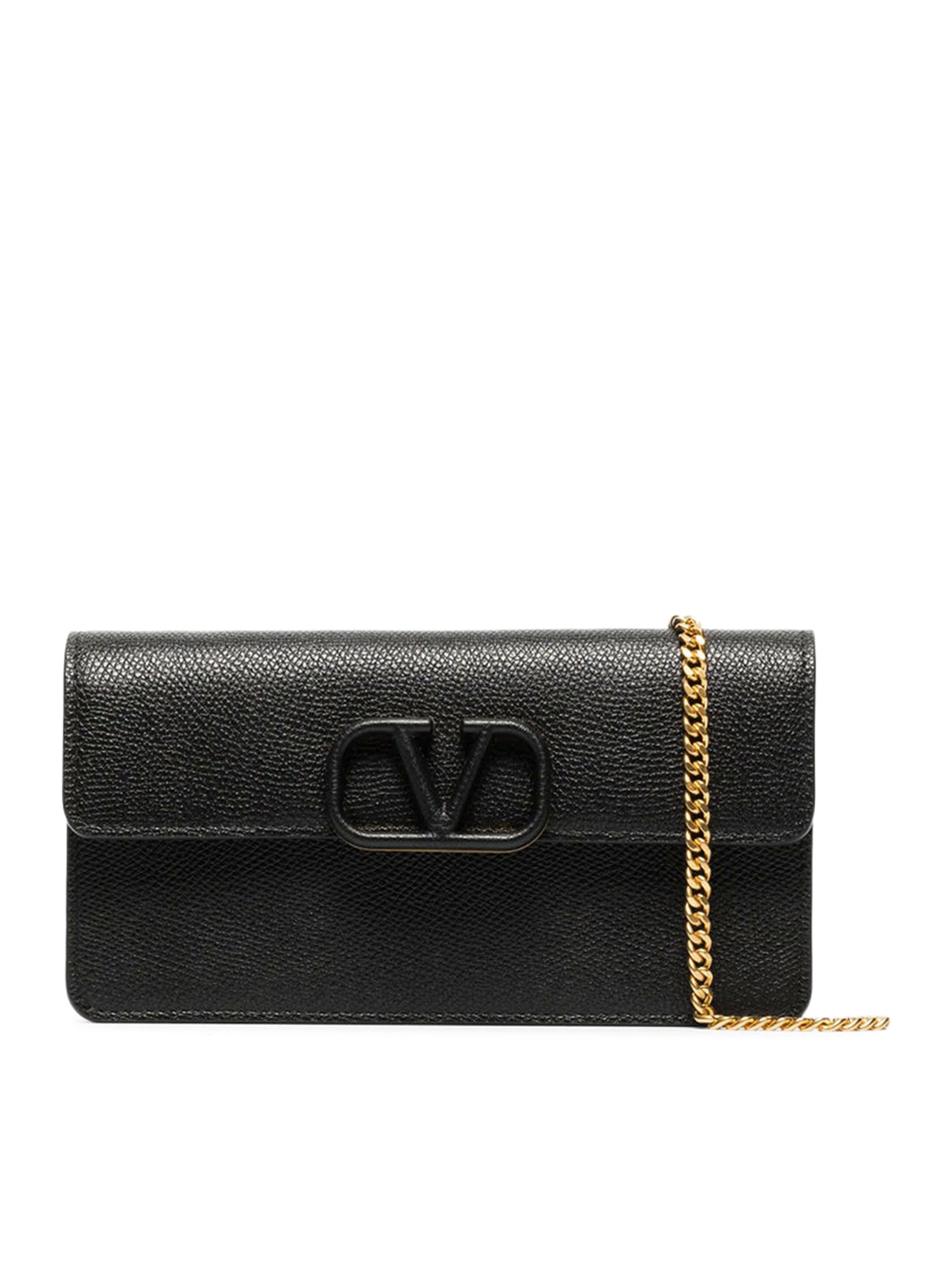 VLOGO LEATHER CHAIN ??WALLET