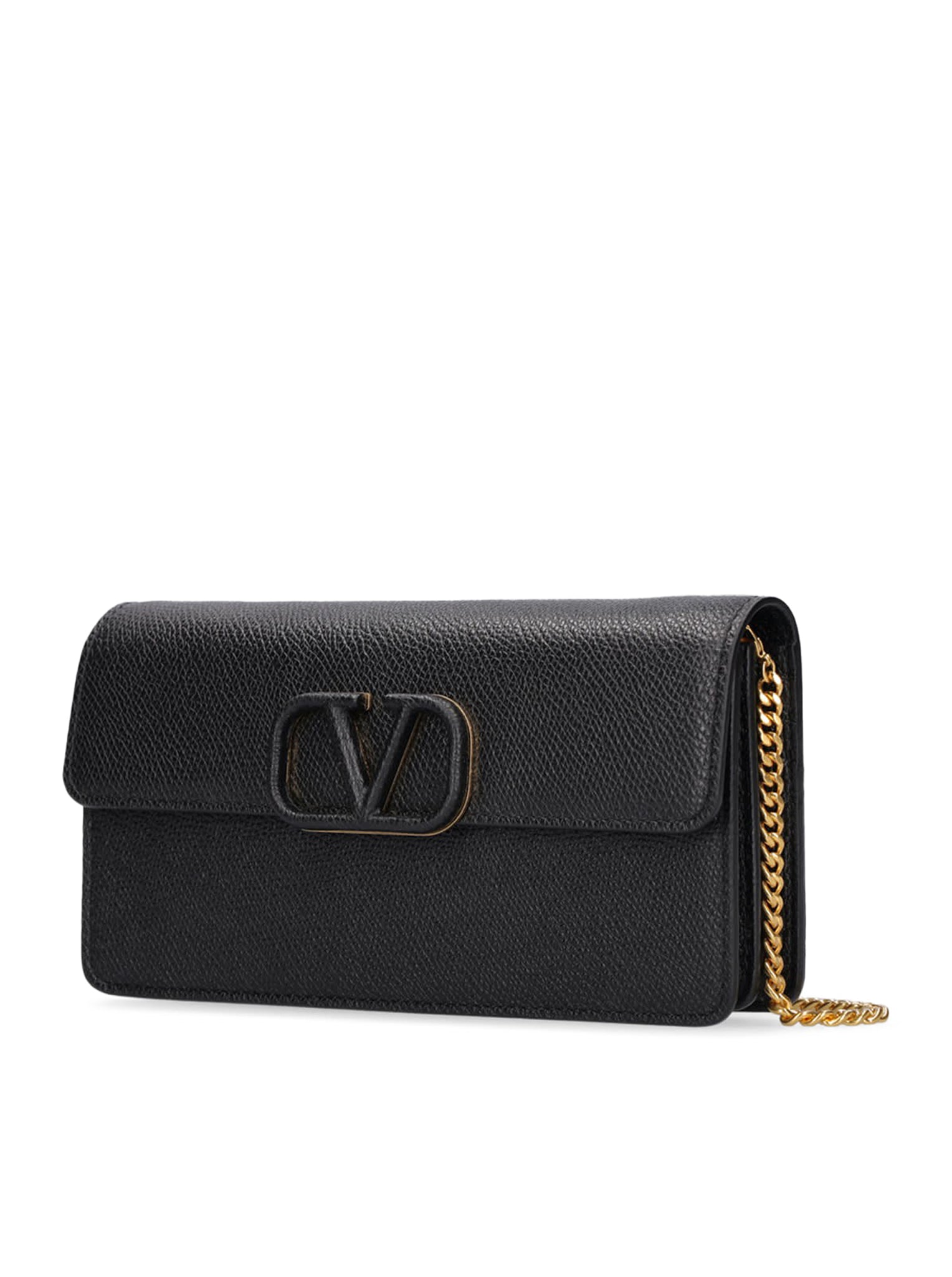 VLOGO LEATHER CHAIN ??WALLET