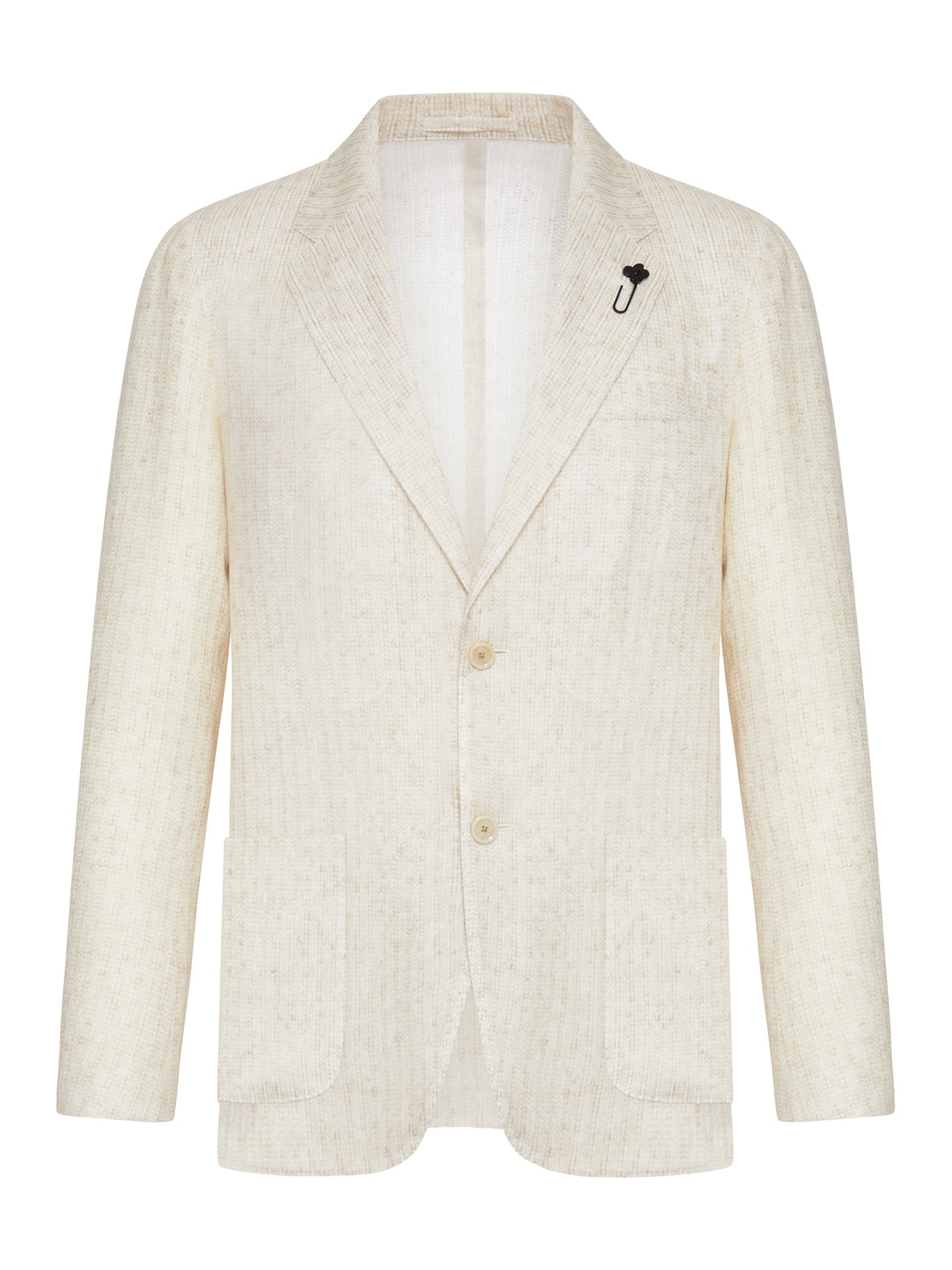 UNLINED LINEN AND LYOCELL BLAZER