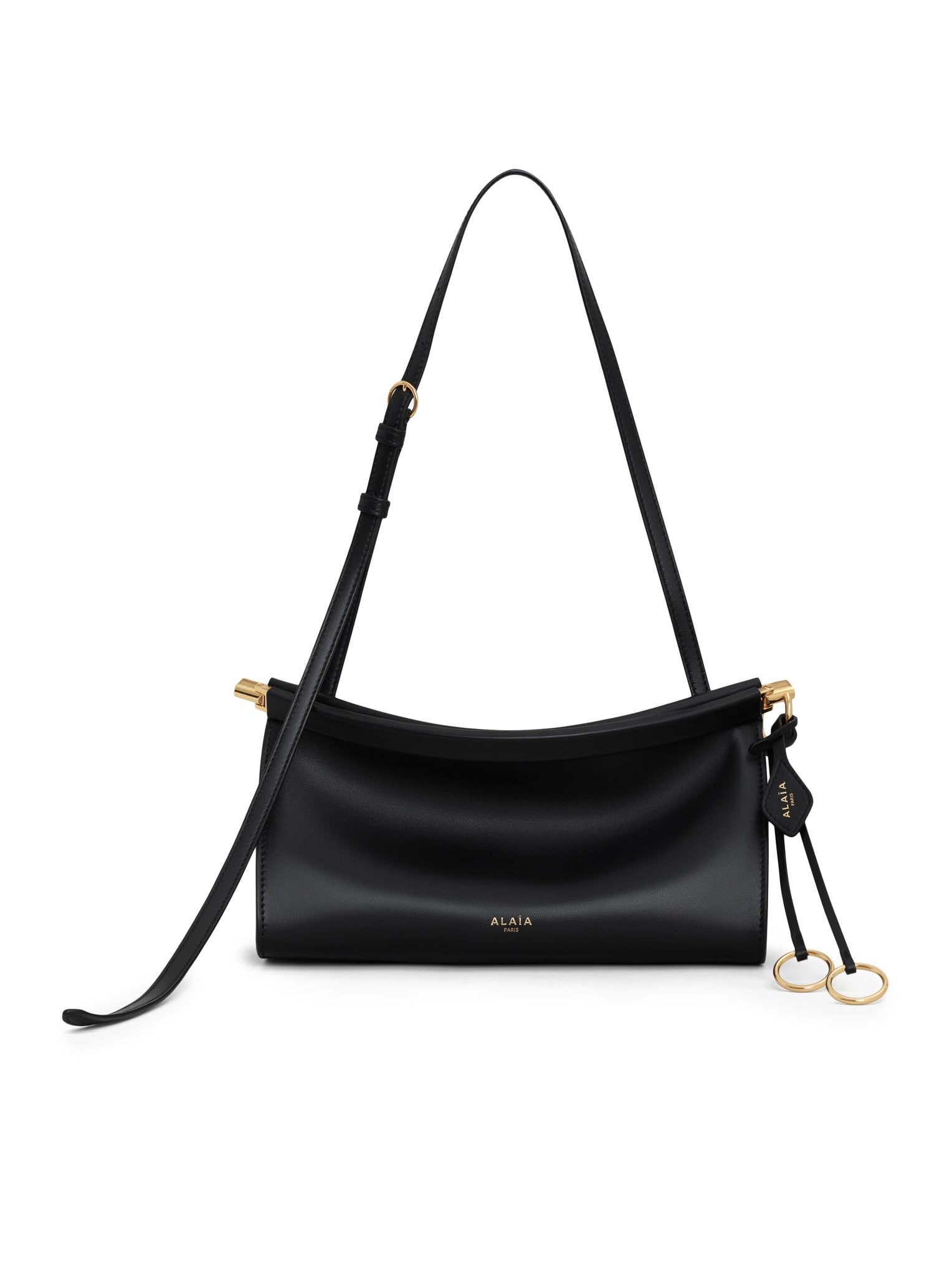 LE CLICK EAST WEST SMALL LEATHER BAG