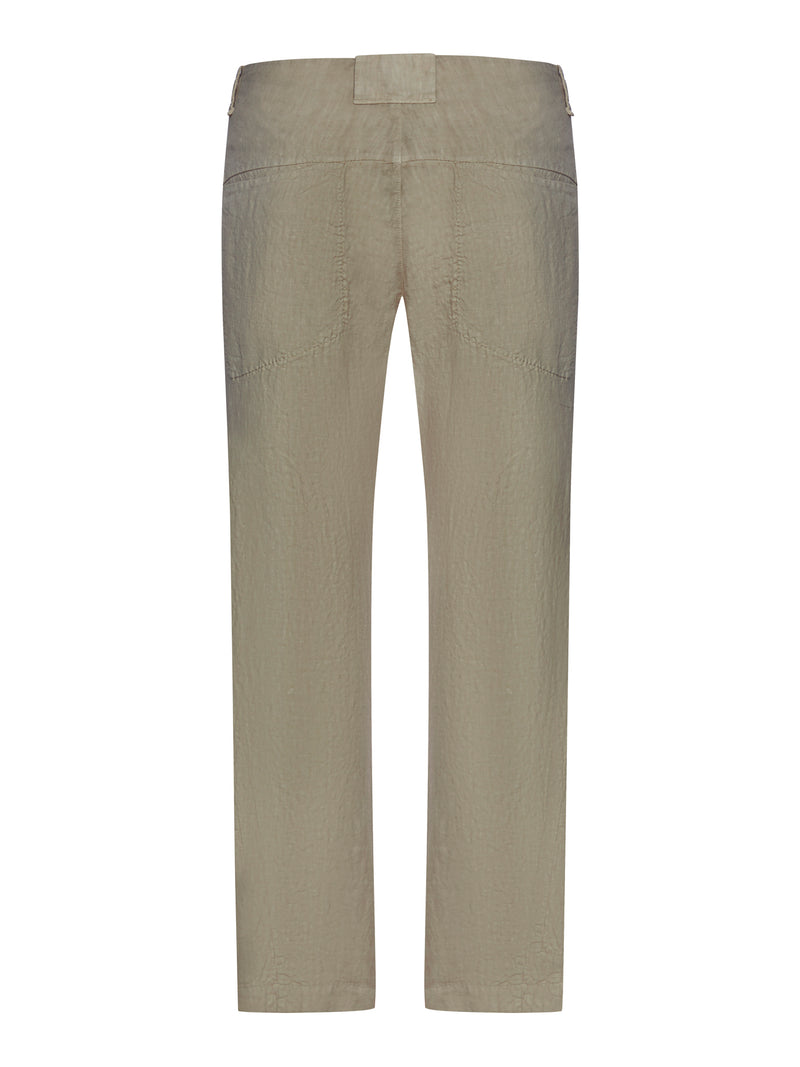 REGULAR LINEN TROUSERS