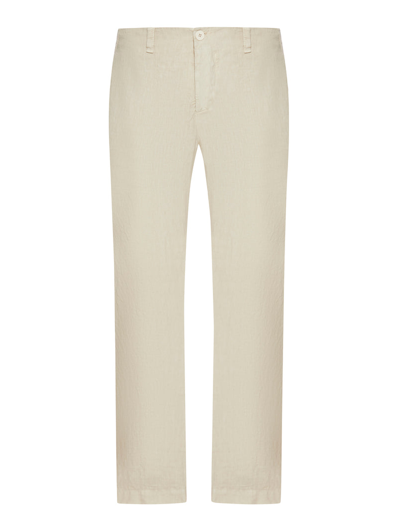 REGULAR LINEN TROUSERS