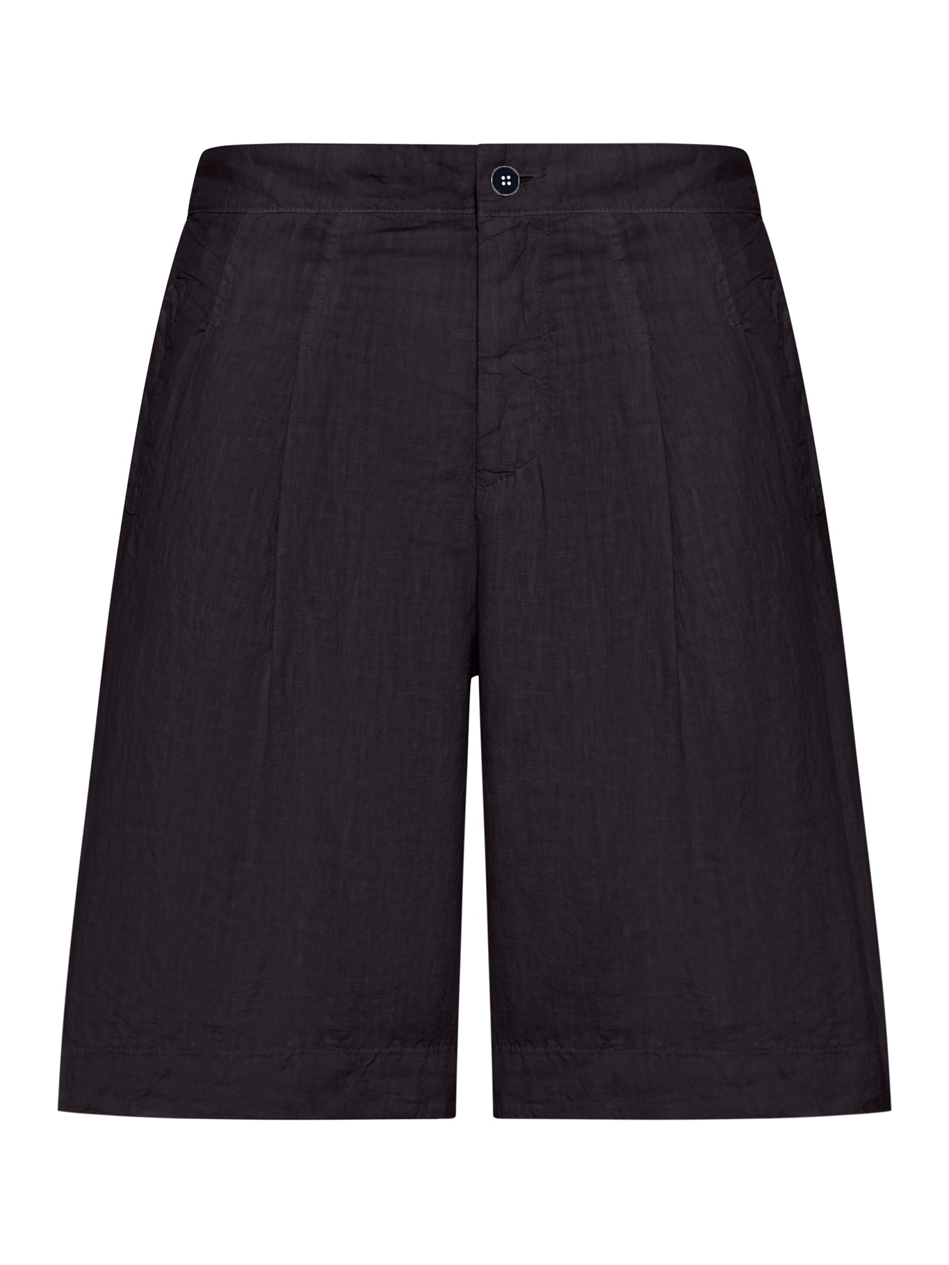 LINEN BERMUDA SHORTS