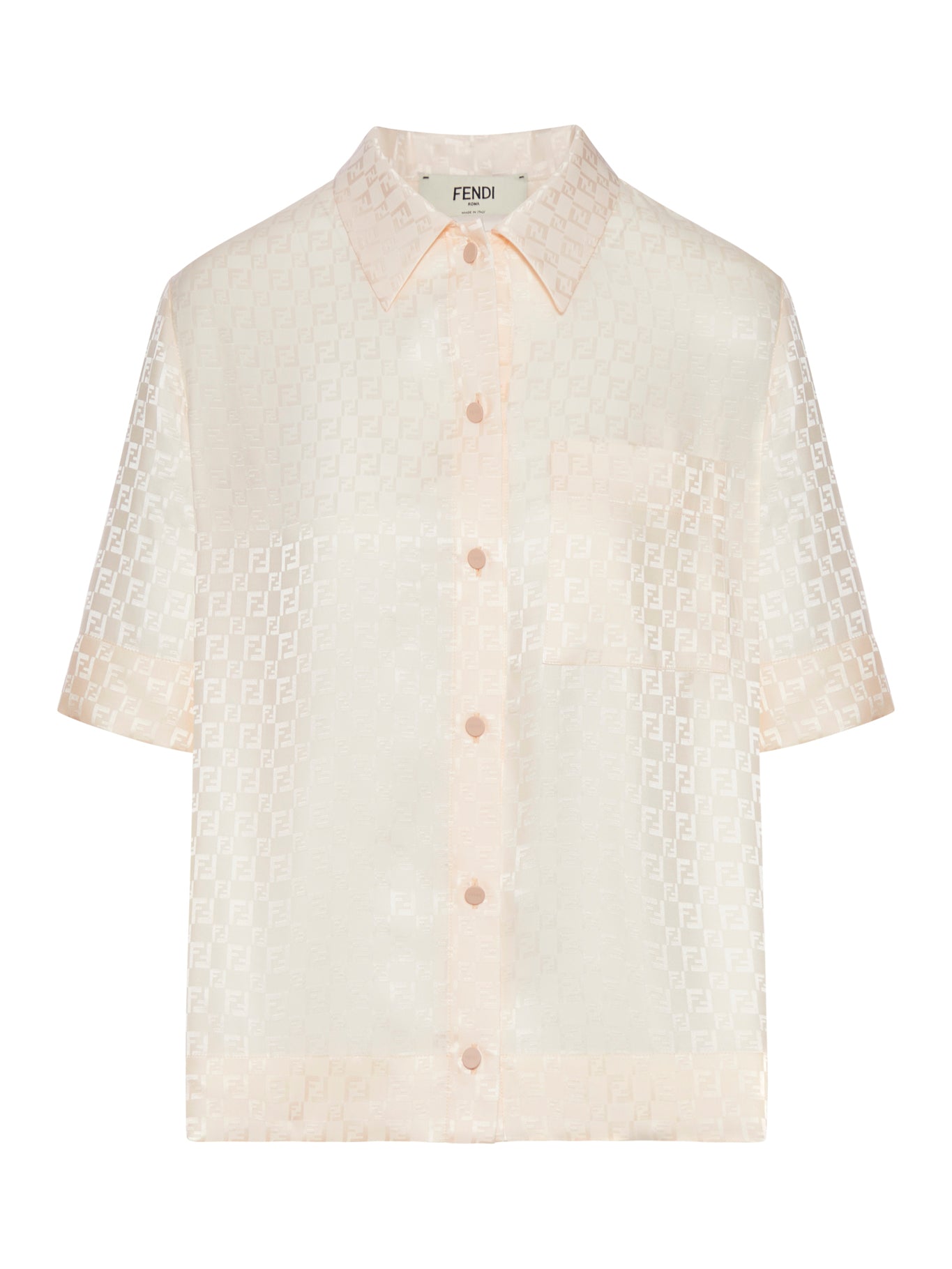 FENDI SHORT SLEEVE SILK SHIRT