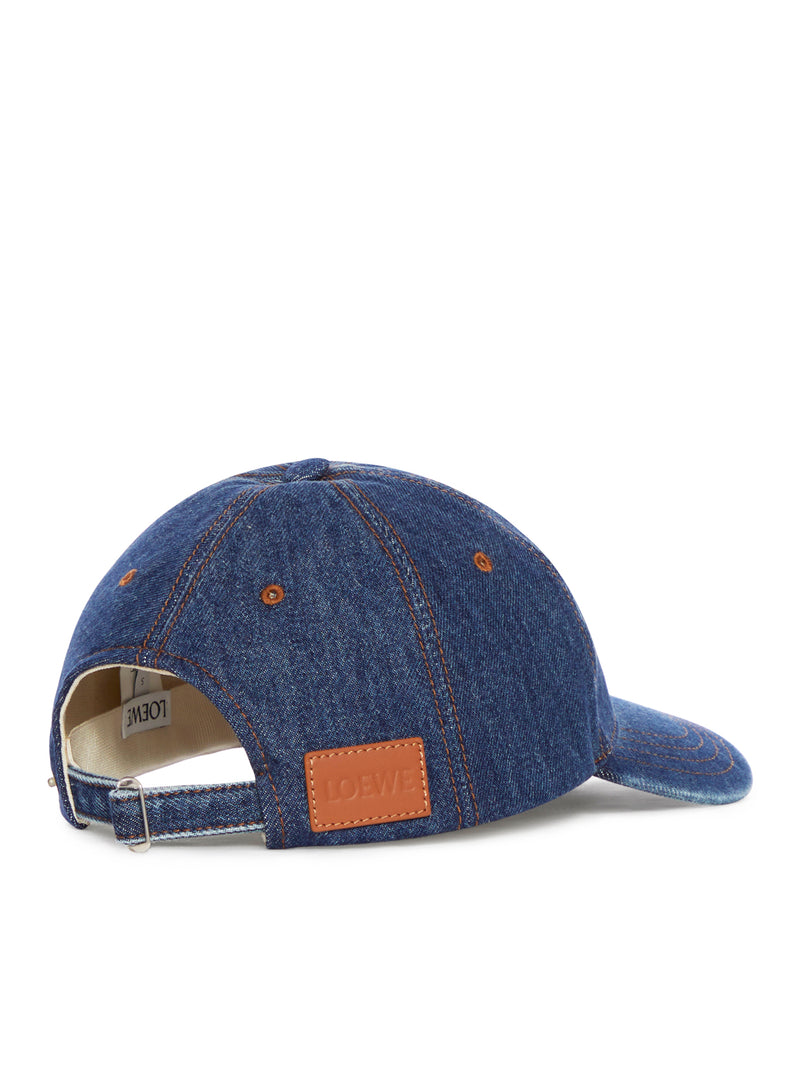 LOEWE CAP IN DENIM