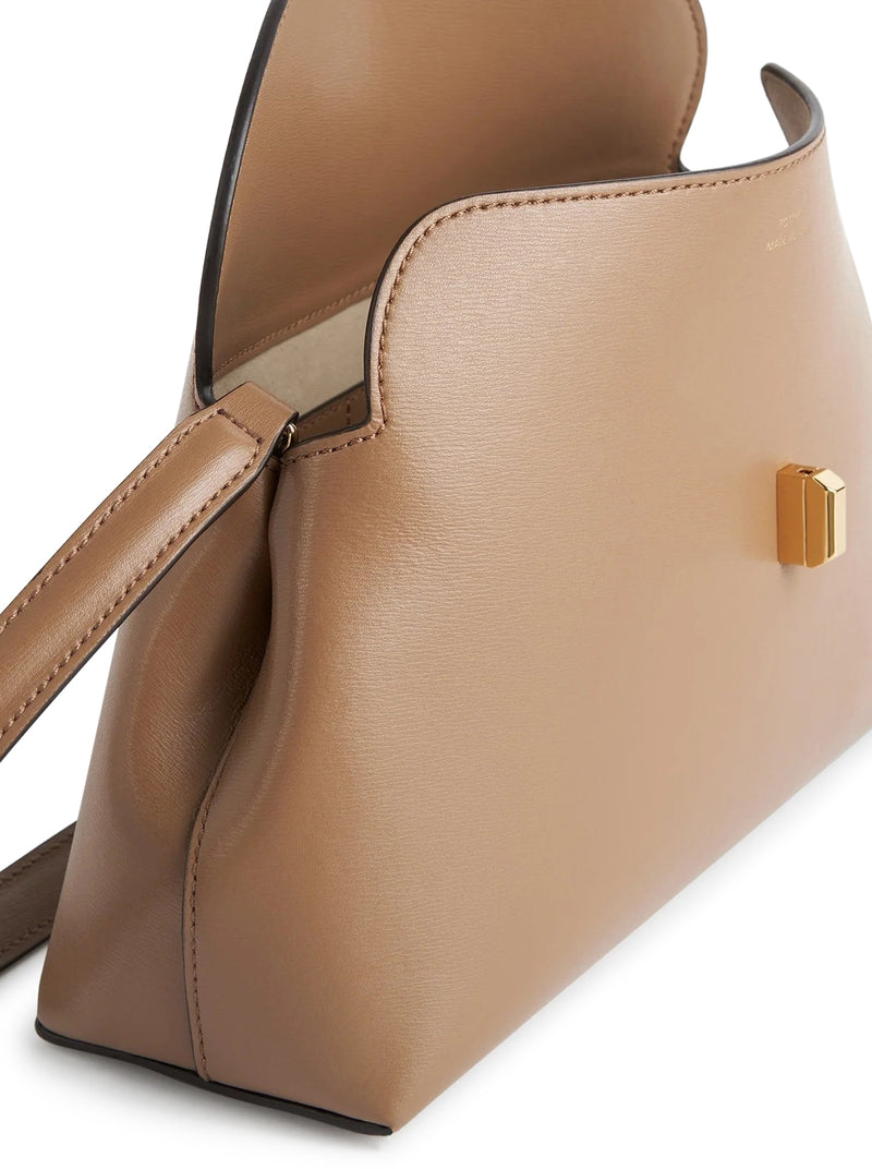 T-LOCK LEATHER CLUTCH