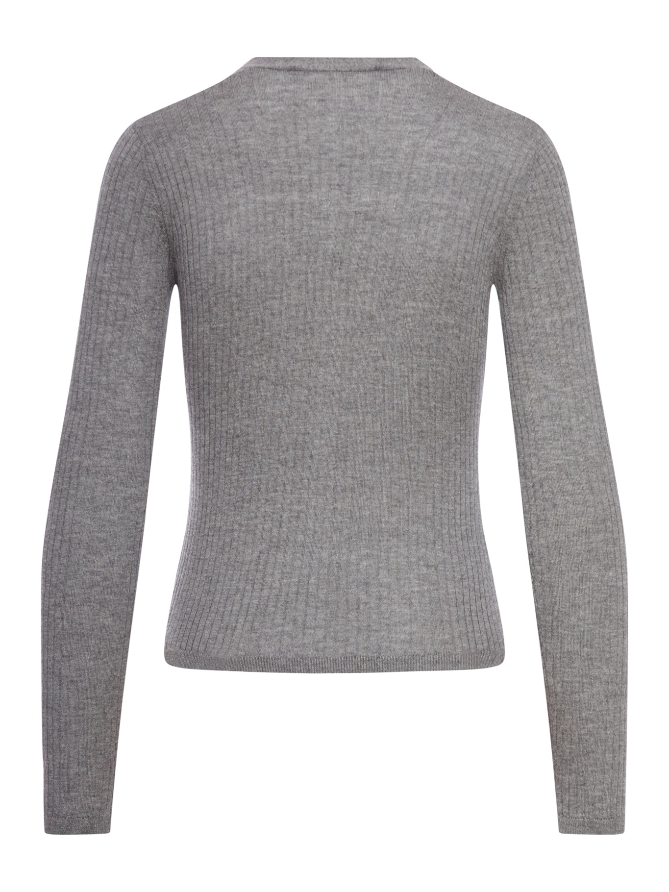 RIBBED SILK CARDIGAN