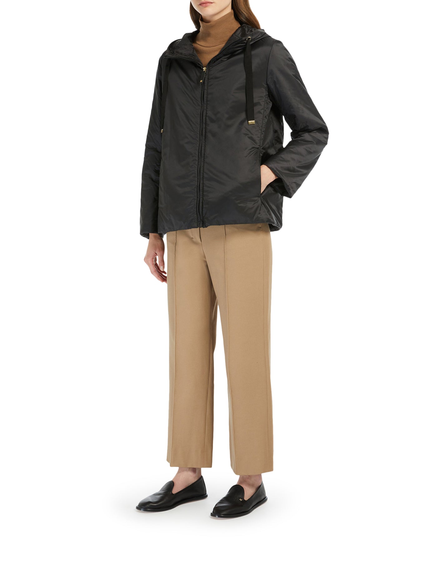 PADDED JACKET WITH DROP-PROOF CANVAS HOOD