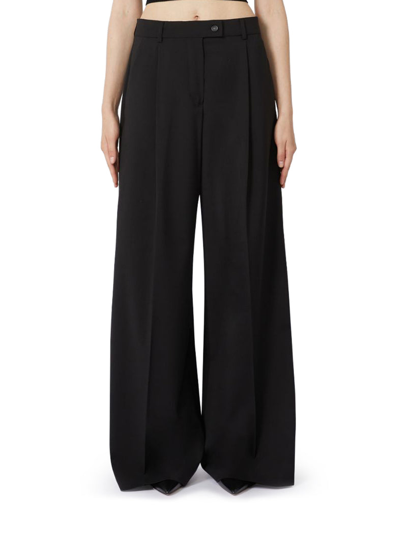OVERSIZED STRETCH WOOL PANTS