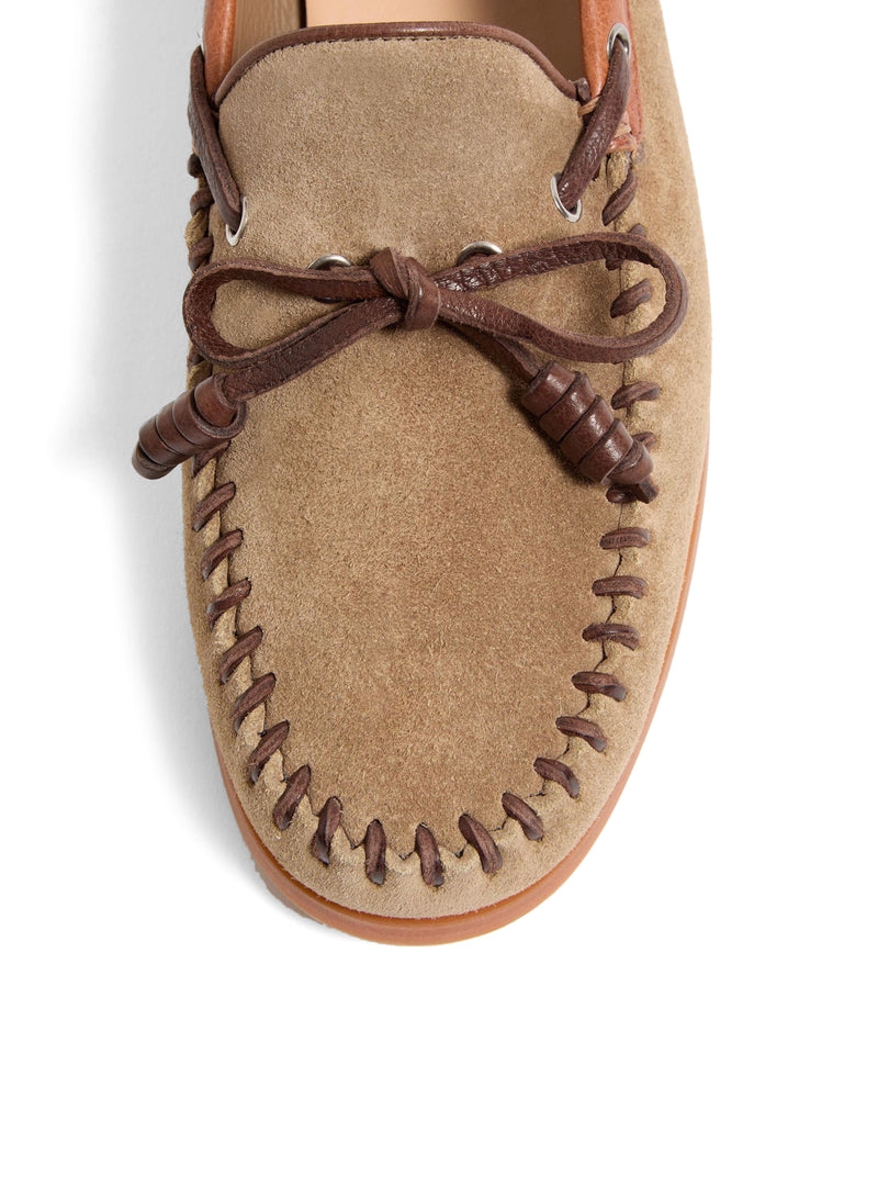 PALM AVENUE CRUST LEATHER BOAT SHOE