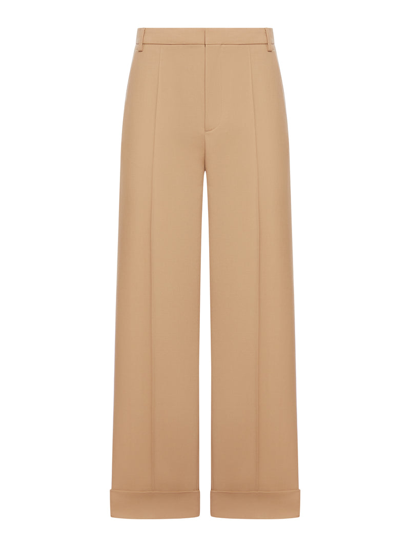 TAILORED GABARDINE TROUSERS