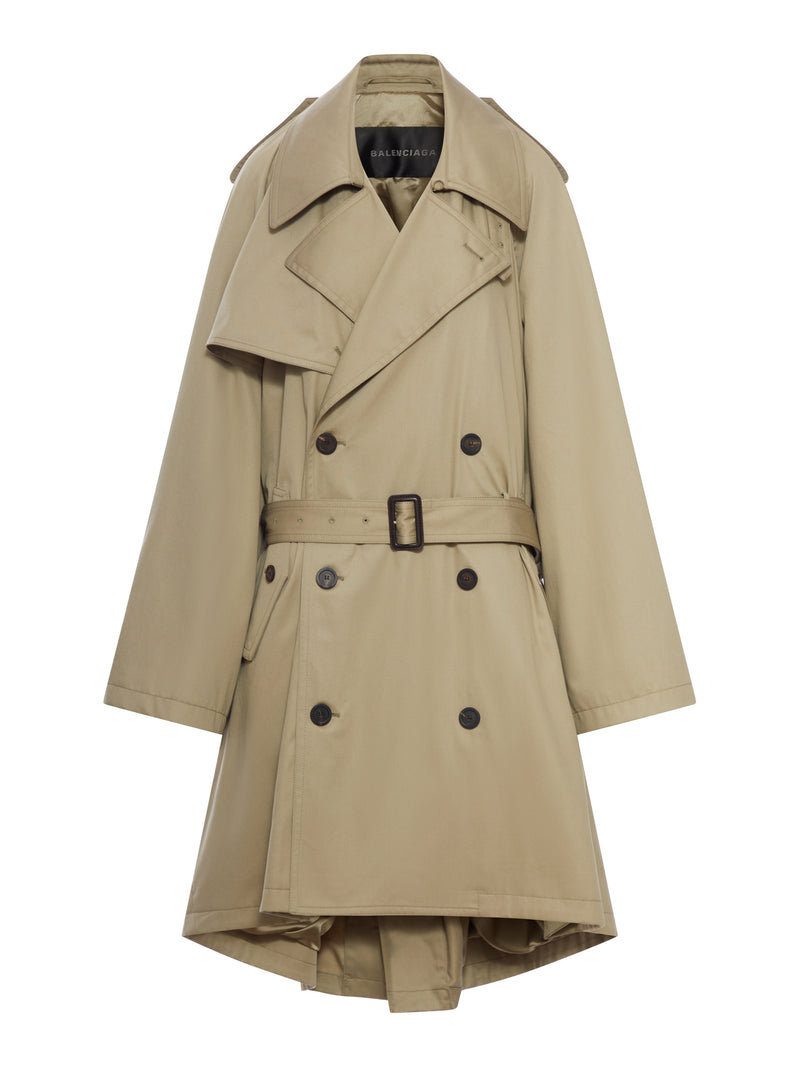ASYMMETRIC TRENCH IN COTTON TWILL
