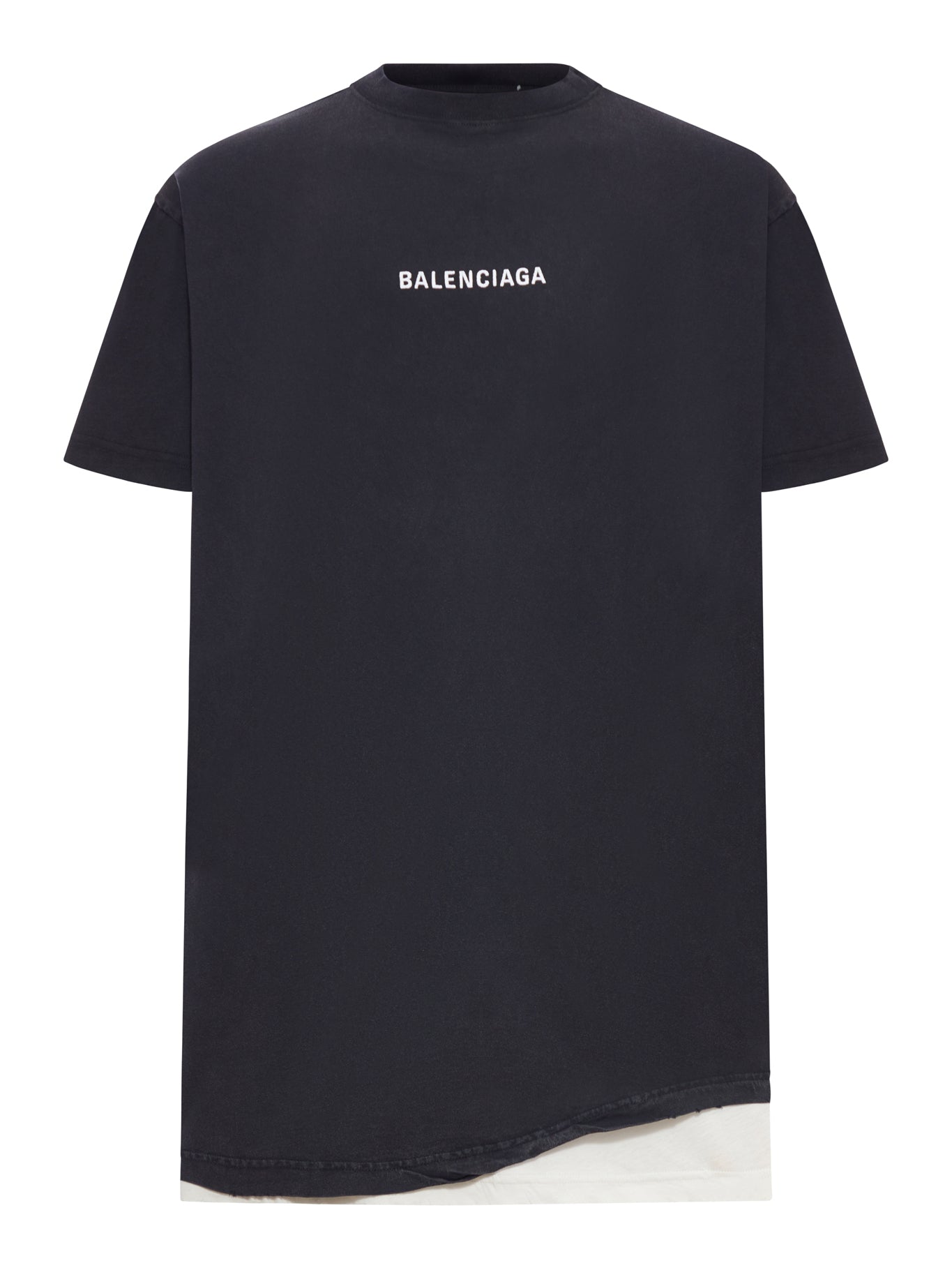 DOUBLE BACK T-SHIRT IN DÉLAVÉ BLACK – Suit Negozi Row