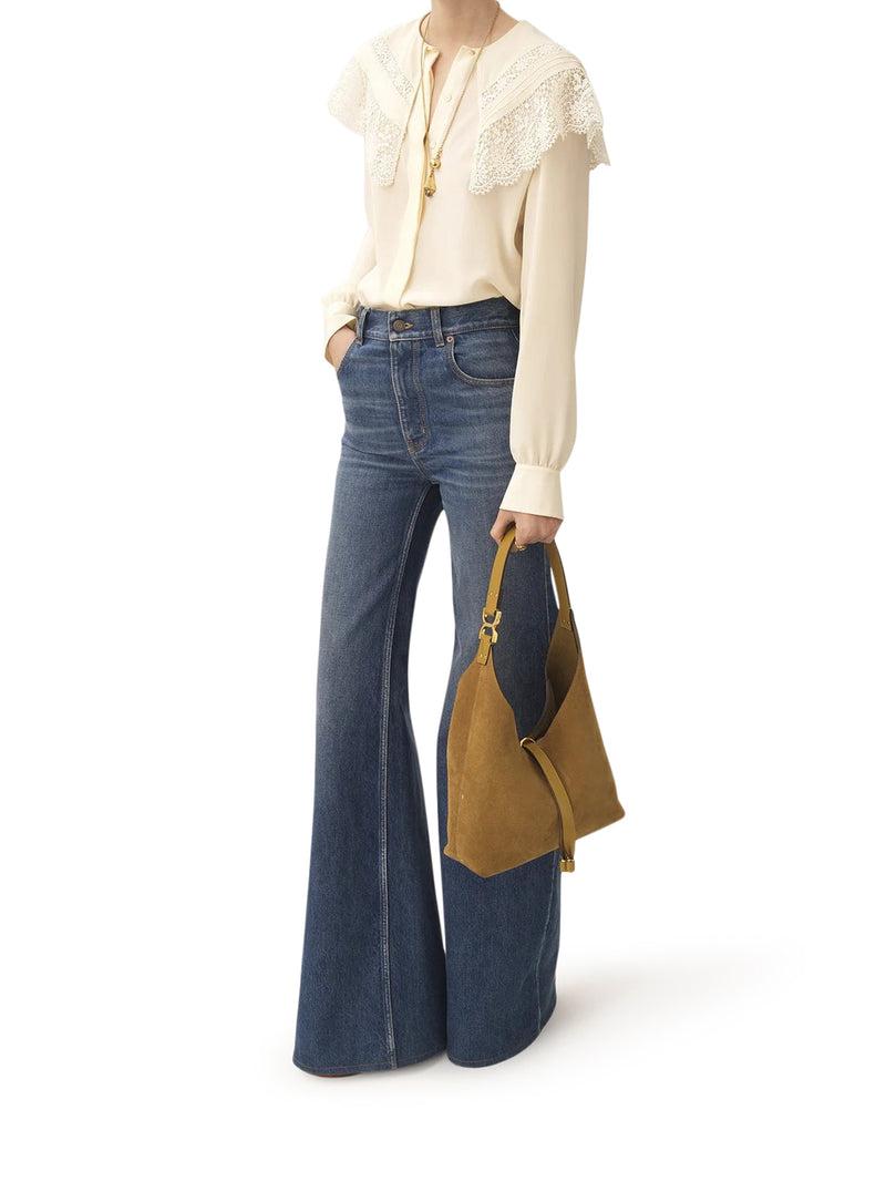 MARCIE SMALL SUEDE HOBO BAG