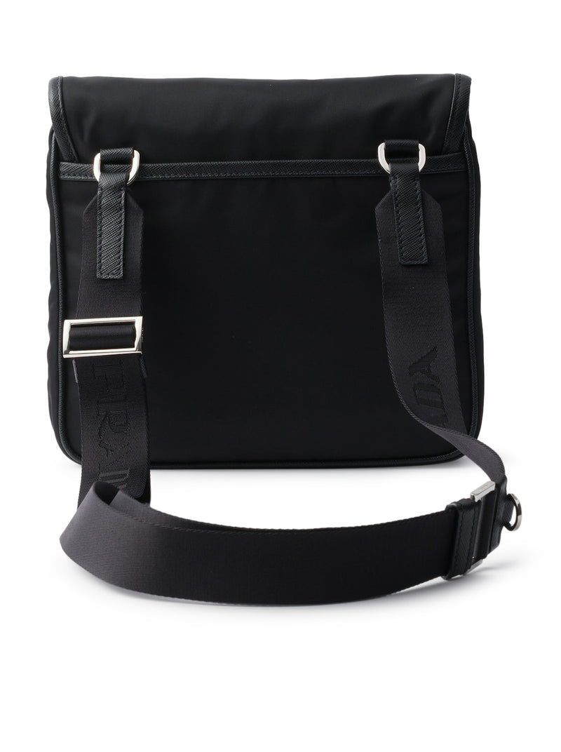 RE-NYLON AND SAFFIANO SHOULDER BAG