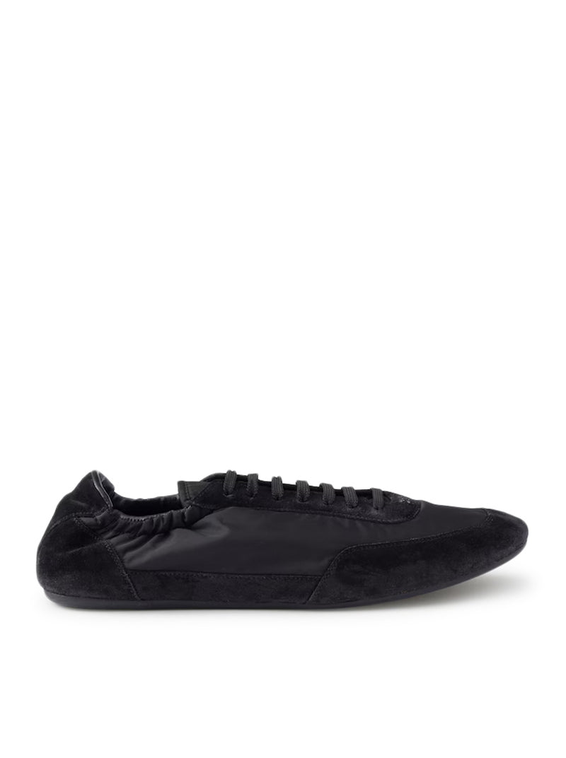 COLLAPSE SNEAKERS IN RE-NYLON AND SUEDE
