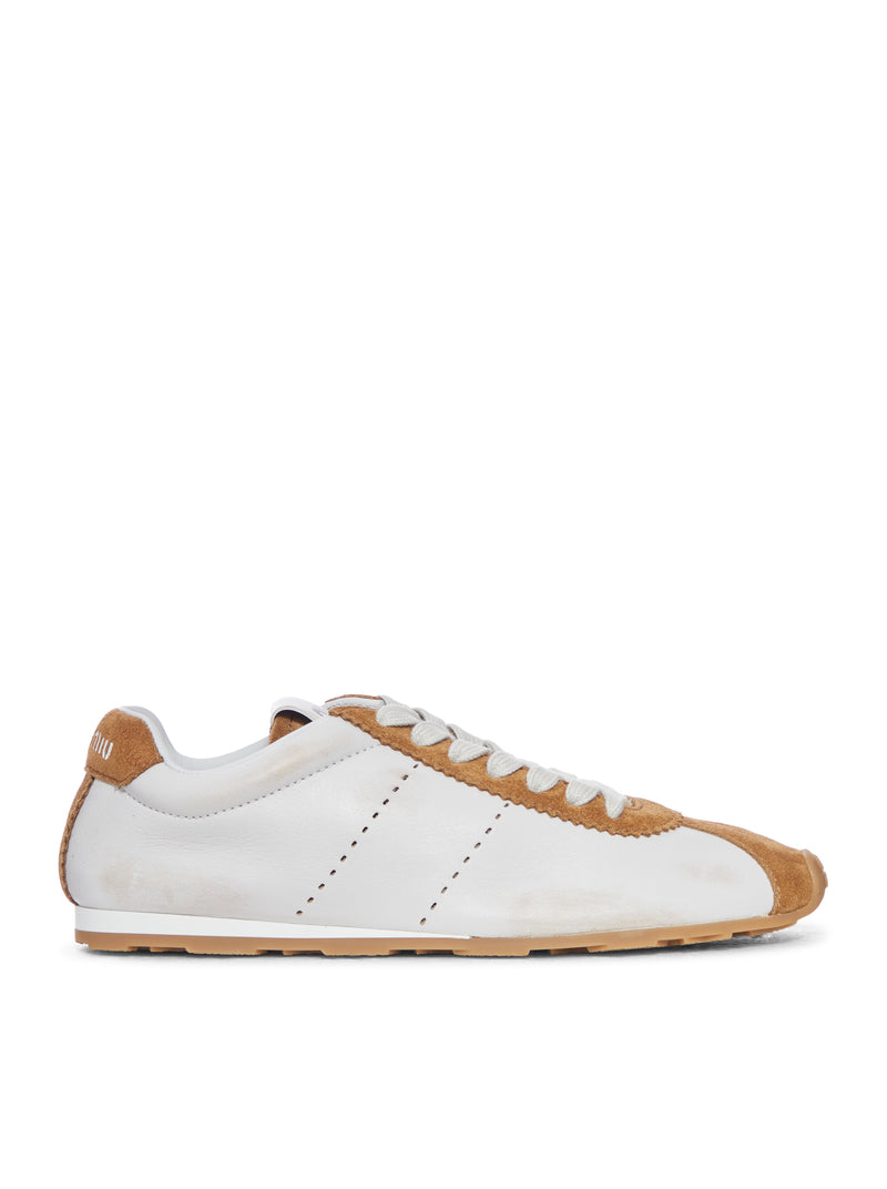 PLUME SNEAKERS IN NAPPA AND SUEDE