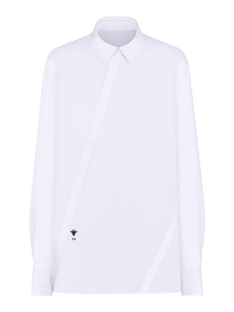 BLOUSE WITH OBLIQUE CLOSURE