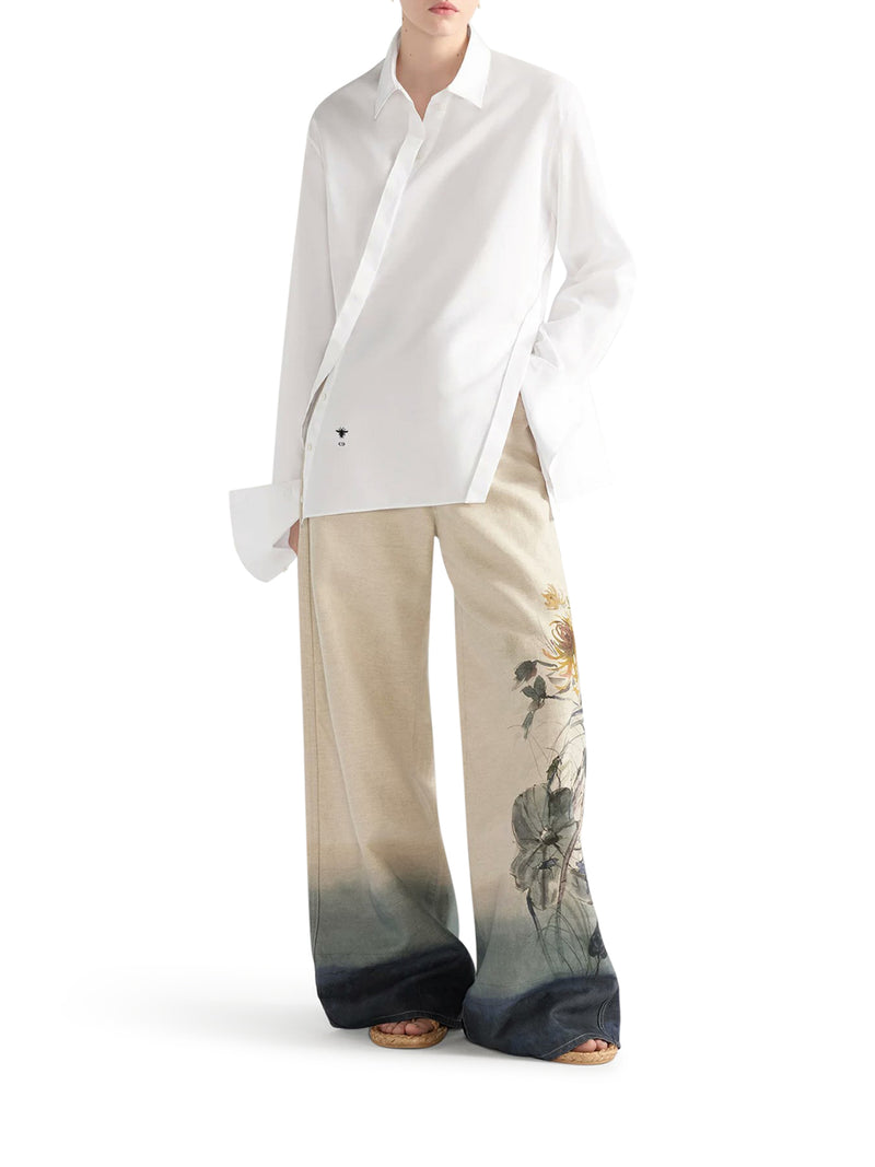 BLOUSE WITH OBLIQUE CLOSURE