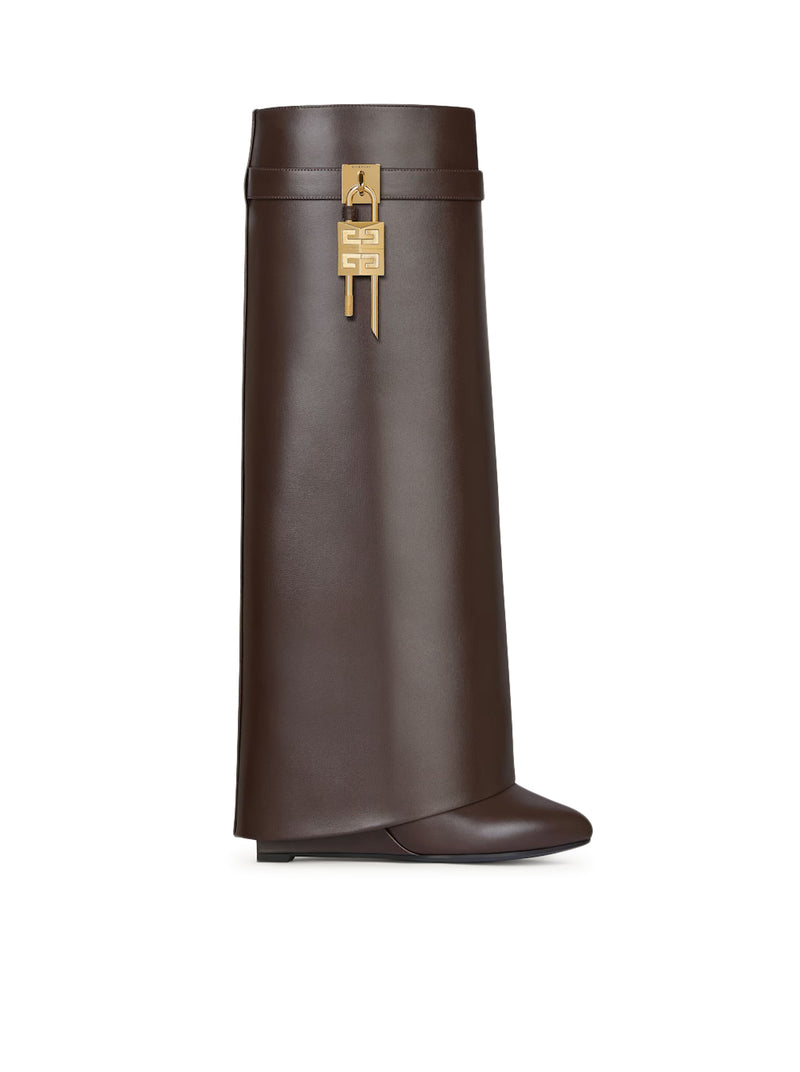 SHARK LOCK LEATHER BOOTS