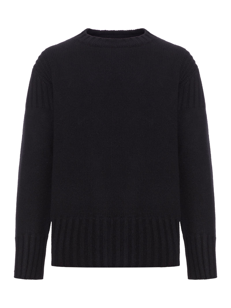LONG-SLEEVED SWEATER IN THICK ECO CASHMERE