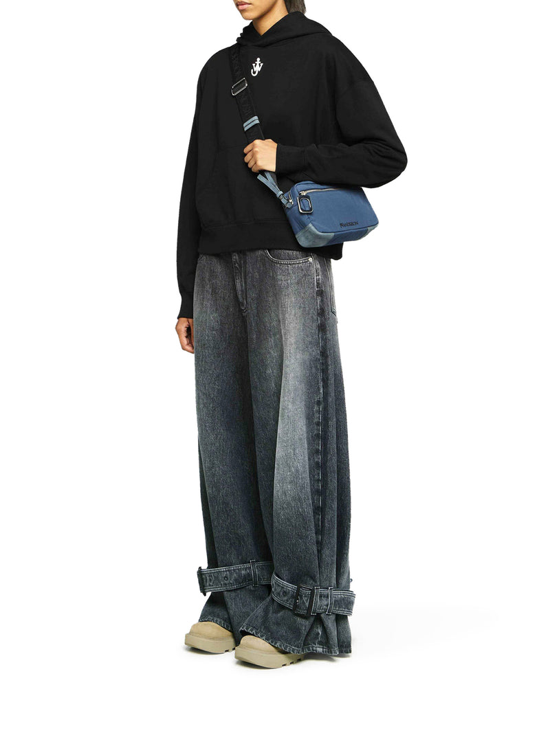 JWA ANCHOR LOGO CROPPED SWEATSHIRT