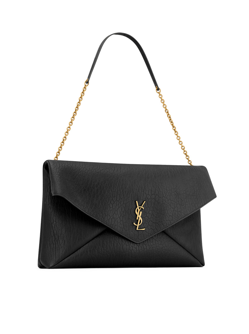 CASSANDRE XXL ENVELOPE POUCH ON CHAIN WITH LAMBSKIN